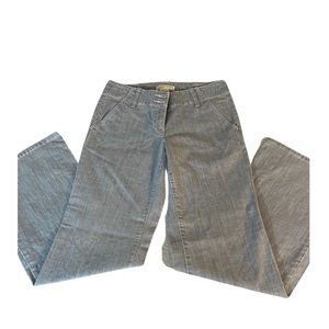 EUC MICHAEL KORS light gray denim low-rise wide leg flare jeans/pants Size 6